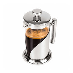 Restpresso 34 oz Silver Glass French Coffee Press - 6 1/4