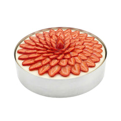 Pastry Tek Round Silver Stainless Steel Pastry Ring Mold - 10