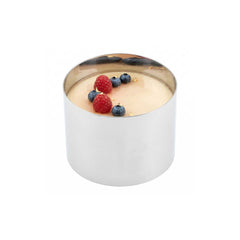 Pastry Tek Round Silver Stainless Steel Pastry Ring Mold - 3