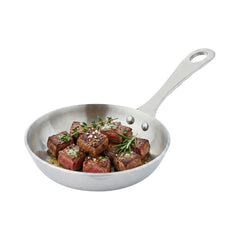 Met Lux Round Silver Stainless Steel Mini Frying Pan - 4