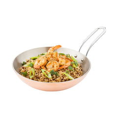 Met Lux Round Copper and Stainless Steel Mini Skillet - 6 1/2
