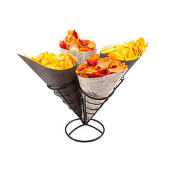 Cone Tek Black Iron Cone Stand - 4 slots - 3 1/2