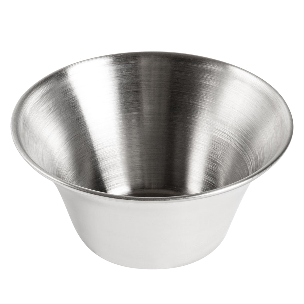 Met Lux 6 oz Stainless Steel Condiment Cup - 3 3/4" x 3 3/4" x 2" - 10 count box