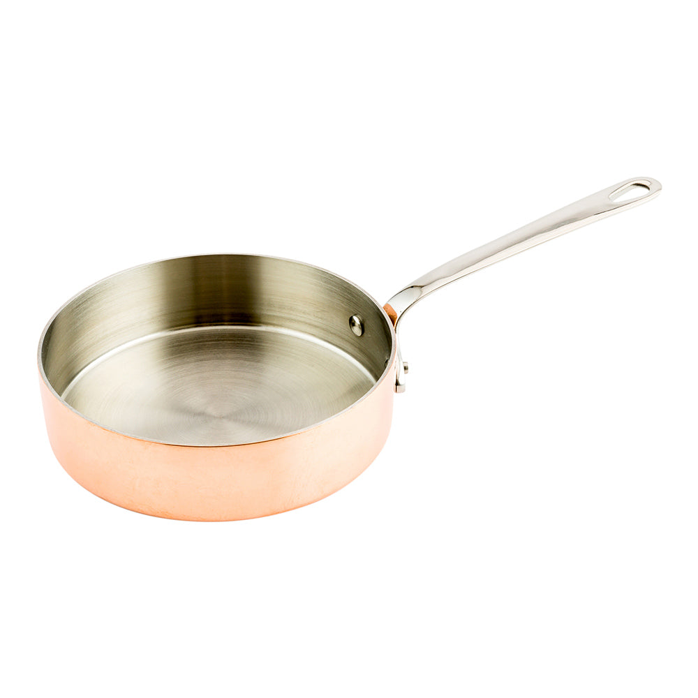 Met Lux 12 oz Copper Stainless Steel Mini Saute Pan - 9" x 5 1/4" x 1 1/2" - 1 count box