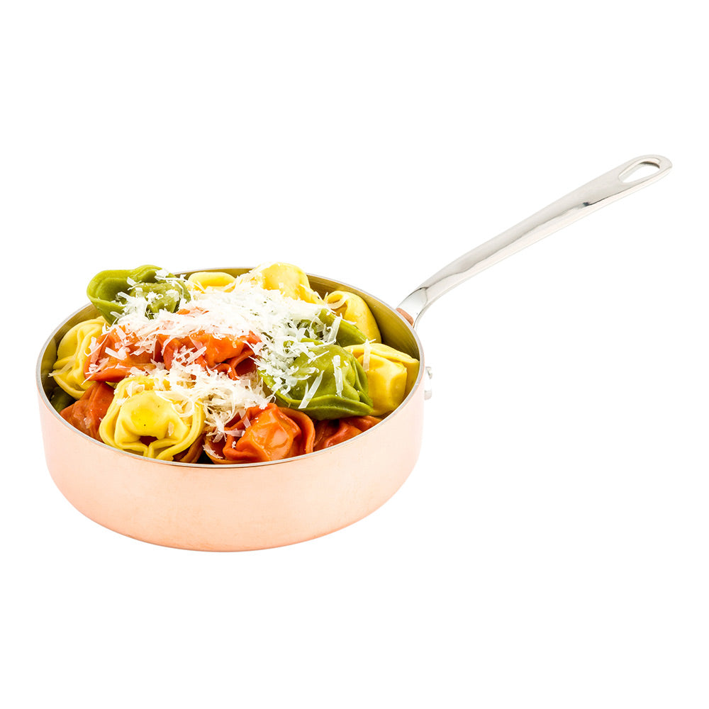Met Lux 12 oz Copper Stainless Steel Mini Saute Pan - 9" x 5 1/4" x 1 1/2" - 1 count box