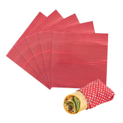 Foil Lux Red Polka Dot Aluminum Wrap and Basket Liner - Ripple - 12