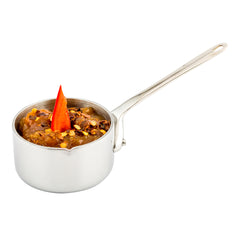 Met Lux 2 oz Stainless Steel Mini Sauce Pan - Easy Pour Lip - 5