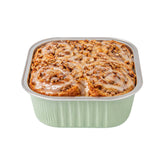 Foil Lux 10 oz Square Pistachio Green Aluminum Baking Cup - 4 1/4" x 4 1/4" x 1 1/2" - 100 count box