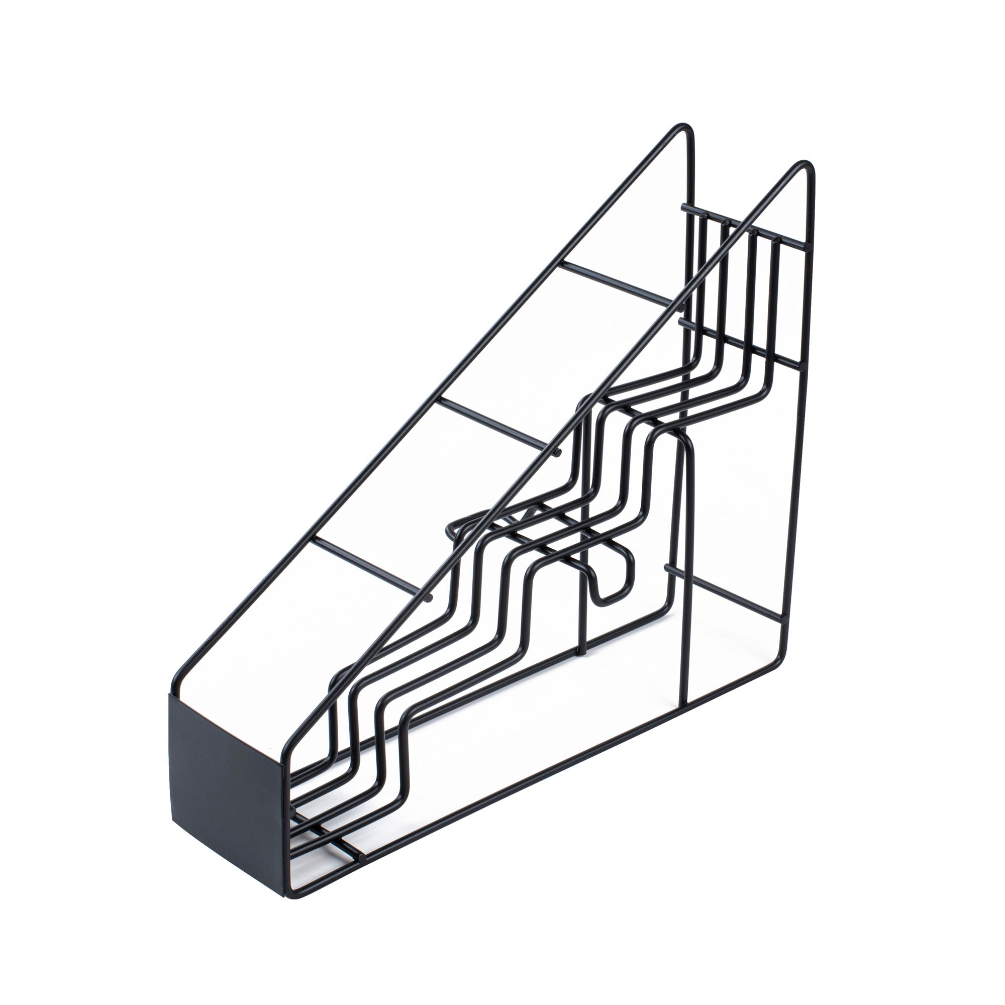 Restpresso Black Iron Bottle Display - 4-Tier - 17" x 4 1/4" x 13" - 1 count box