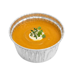 Foil Lux 4 oz Round Silver Aluminum Ramekin / Portion Cup - 3