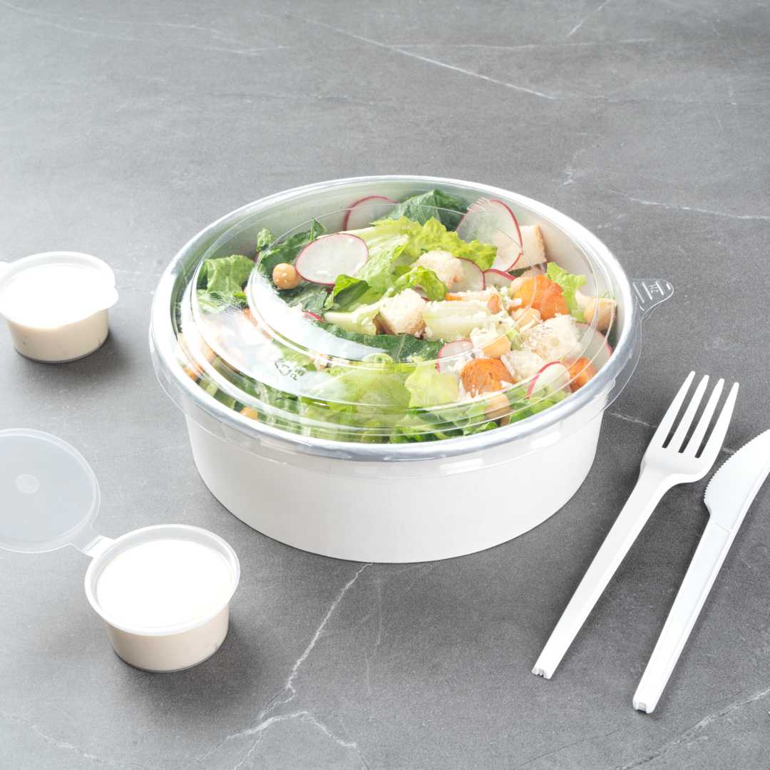 Foil Lux Clear Plastic Take Out Container Lid - Fits 45 oz - 200 count box