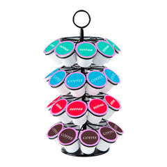Restpresso Iron Coffee Pod / Capsule Holder - Revolving, Holds 36 K-Cups - 7 3/4