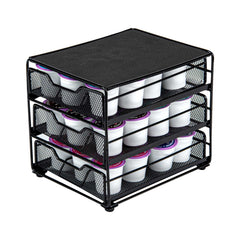 Restpresso Iron Coffee Pod / Capsule Storage Drawer - 3-Tier, Holds 36 K-Cups - 7