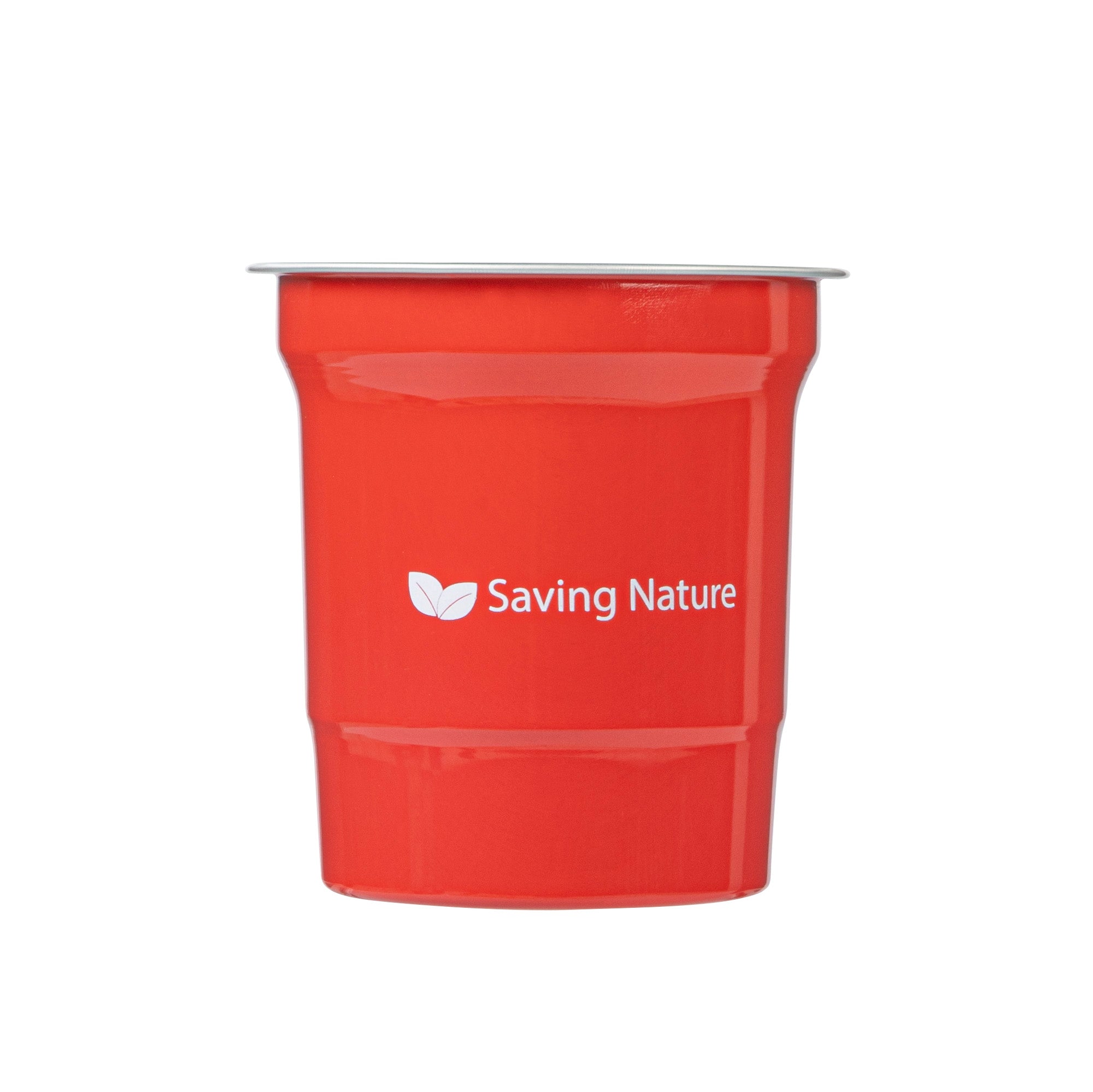 Saving Nature 16 oz Red Aluminum Drinking Cup - 3 3/4" x 3 3/4" x 4" - 100 count box