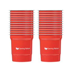 Saving Nature 16 oz Red Aluminum Drinking Cup - 3 3/4