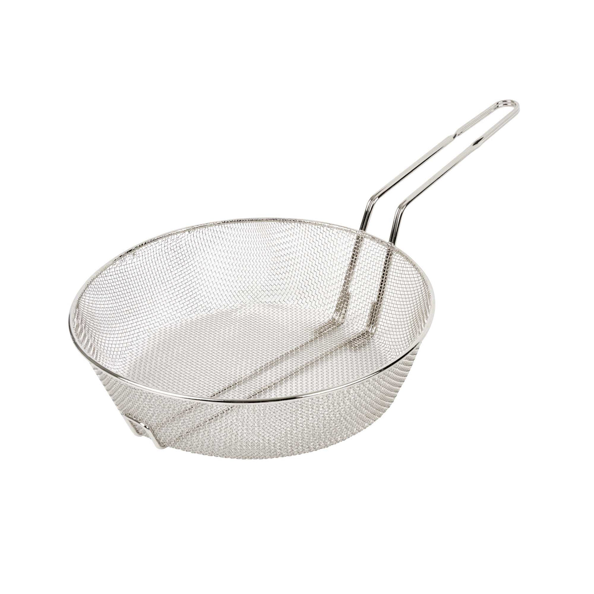 Met Lux Round Nickel-Plated Fine Mesh Culinary Basket - 12" - 1 count box