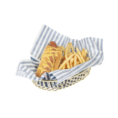 Met Lux Oval Gold Wire Basket - 8 3/4