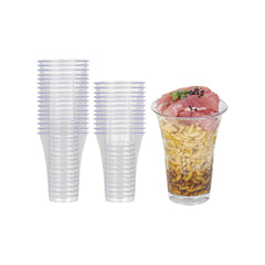 Mini Serve 2 oz Round Clear Plastic Mini Trumpet Cup - 2