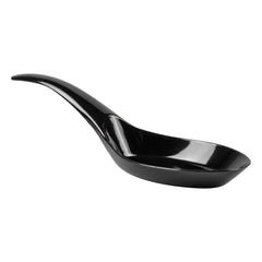 Mini Serve Black Plastic Wave Spoon - 5