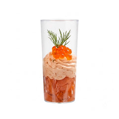 Bev Tek 5 oz Round Clear Plastic Cannello Cocktail Glass - 1 3/4