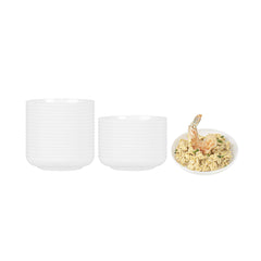 Mini Serve Round White Plastic Mini Rotondo Plate - 3 1/4