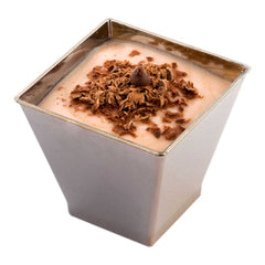 Mini Serve 2 oz Square Silver Plastic Mini Kova Cup - 2