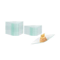Mini Serve Diamond Seagreen Plastic Canoe Dish - 5