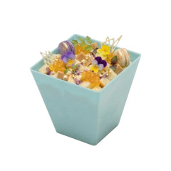 Mini Serve 8 oz Square Baby Blue Plastic Large Kova Cup - Limited Edition - 2 3/4