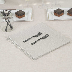 Mini Serve Black Plastic Mini Fork - 4