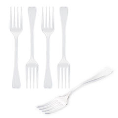Mini Serve Clear Plastic Mini Fork - 4