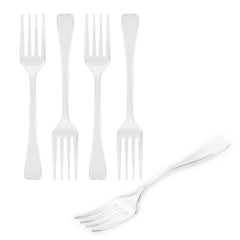 Mini Serve Clear Plastic Mini Fork - 4