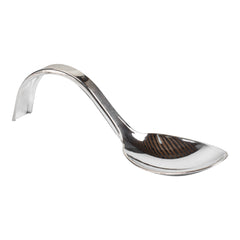Mini Serve Silver Plastic Curly Tasting Spoon - 4