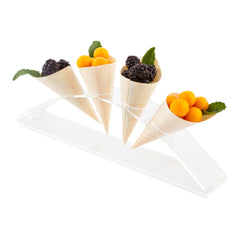 Cone Tek Clear Plastic Rising Sun Cone Stand - 4 slots - 12