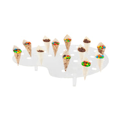 Cone Tek Clear Plastic Palette Cone Holder - For Mini Cones, 35 slots - 16