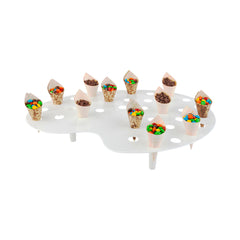 Cone Tek White Plastic Palette Cone Holder - For Mini Cones, 35 slots - 16