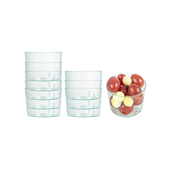 Mini Serve 6 oz Round Seagreen Plastic Cylindro Cup - 2 1/4