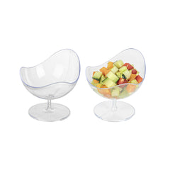 Mini Serve 2 oz Round Clear Plastic Ball Chair - 2 3/4