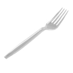 Moderna Clear Plastic Fork - 7 1/4