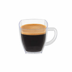 2 oz Square Clear Plastic Mini Cafe Cup - 2