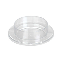Mini Serve 3 oz Round Clear Plastic Gastronomique Petri Dish - 3 1/4