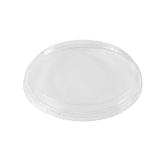 Basic Nature Round Clear Plastic Deli Container Flat Lid - Compostable - 4 1/2