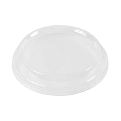Basic Nature Round Clear PLA Plastic Dome Lid - Fits To Go Deli Container, Compostable - 500 count box