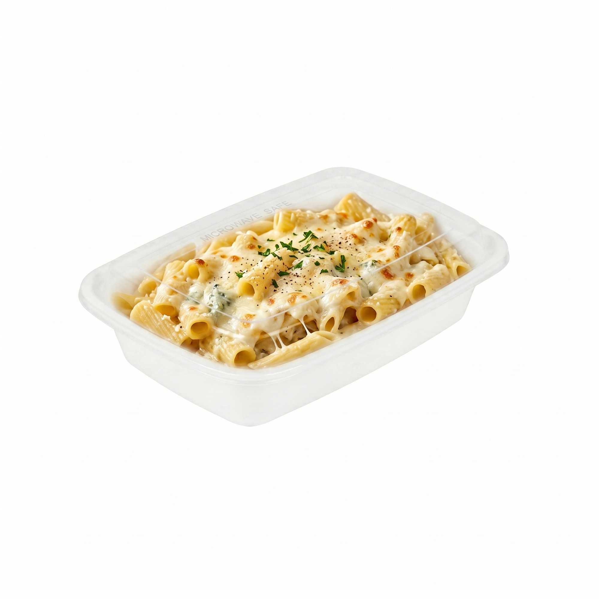 Asporto 24 oz Rectangle White Plastic To Go Box - with Clear Lid, Microwavable - 8" x 5 1/4" x 1 3/4" - 100 count box