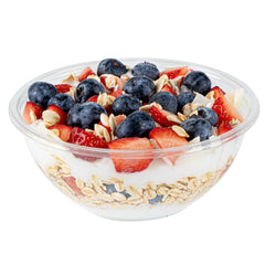 Mini Serve 7 oz Round Clear Plastic Salad Bowl - 5