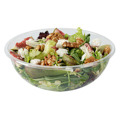 Maxi Serve 21 oz Round Clear Plastic Salad Bowl - 6 3/4
