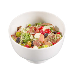 Voga 101 oz Round White Melamine Large Bowl - Slant - 10