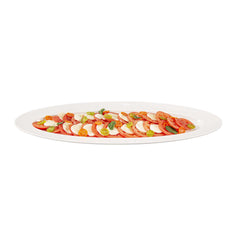 Voga Oval White Melamine Serving Plate - 23