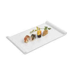 Voga Rectangle White Melamine Large Plate - Japonais - 14