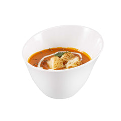 Voga 24 oz Round White Melamine Small Bowl - Incline Face - 6