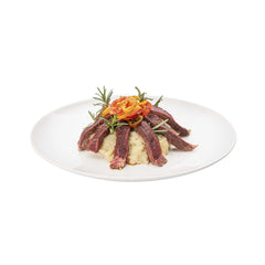 Voga Round White Melamine Extra Large Plate - Classic, Rimless - 12